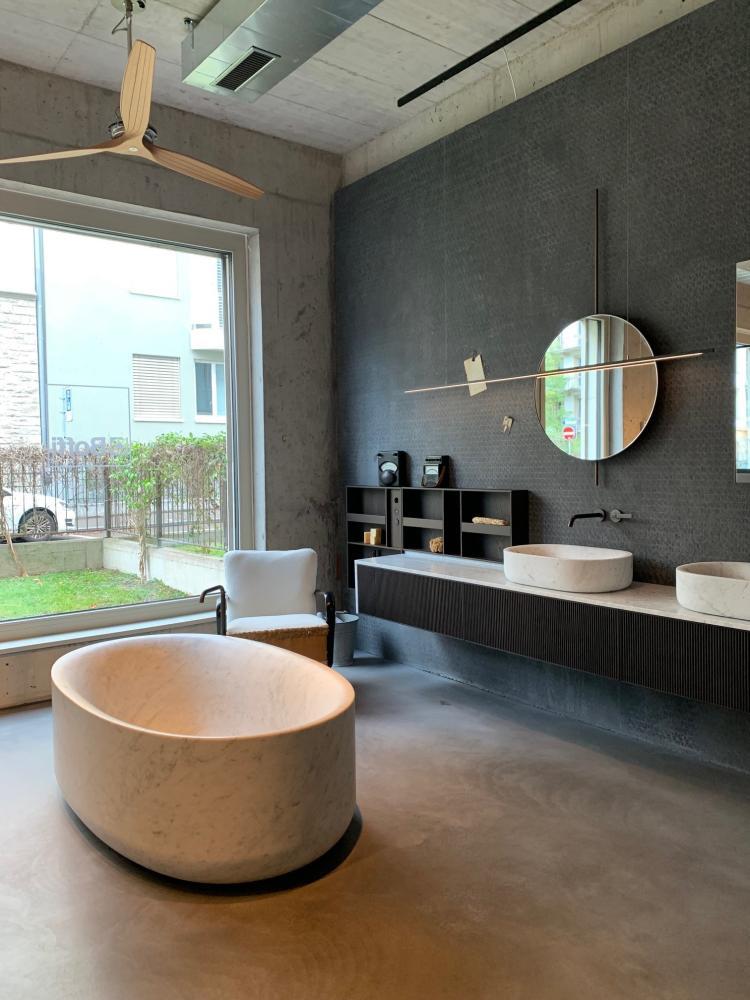 ROUND SABBIA STONE Blockbadewanne Boffi