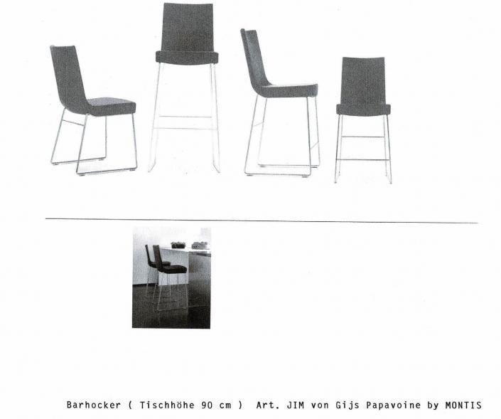 Stuhl für Tischhöhe 90 cm
